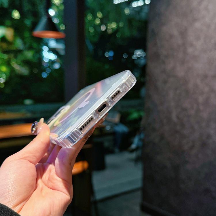 For iPhone 17 Pro Max Glossy Color-Plated MagSafe Shockproof Phone Case(Colored Feathers) - iPhone 17 Pro Max Cases by buy2fix | Online Shopping UK | buy2fix