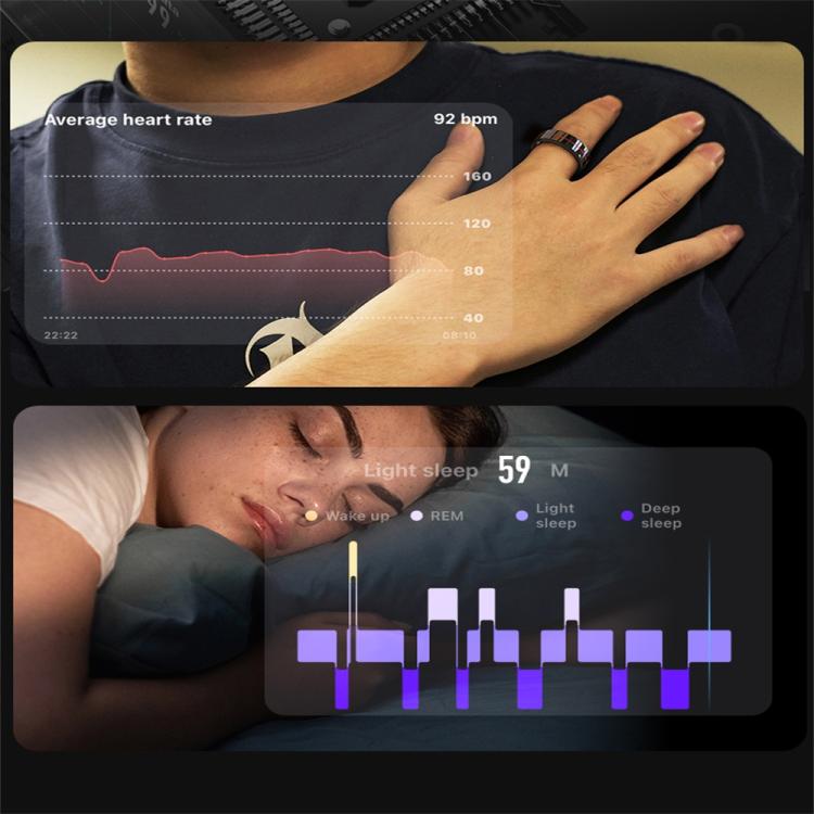 R04 SIZE 9 Smart Ring, Support Heart Rate / Blood Oxygen / Sleep Monitoring / Take Photos(Rose Gold) - Smart Rings / Smart Telephones by buy2fix | Online Shopping UK | buy2fix