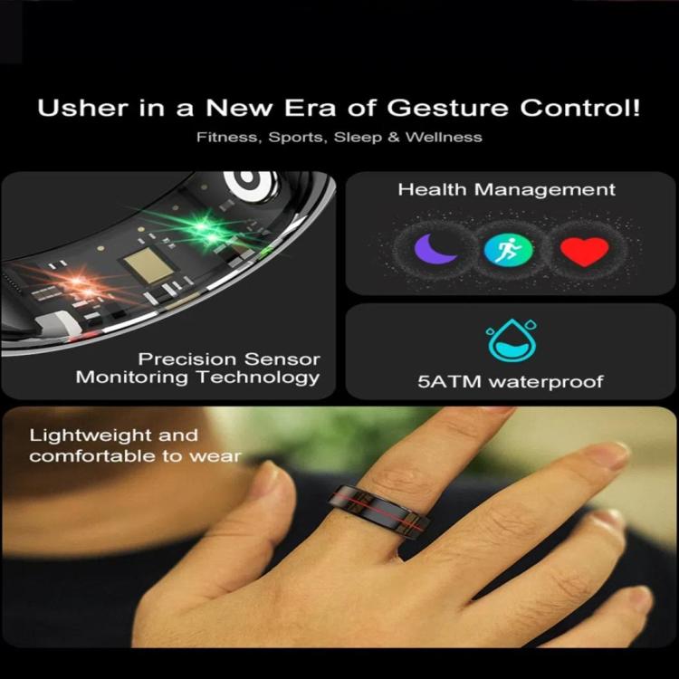R04 SIZE 13 Smart Ring, Support Heart Rate / Blood Oxygen / Sleep Monitoring / Take Photos(Rose Gold) - Smart Rings / Smart Telephones by buy2fix | Online Shopping UK | buy2fix