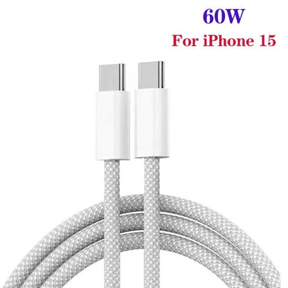 PD45W + PD30W Dual Port Type-C Car Charger with USB-C to USB-C Data Cable(White) - Car Charger by buy2fix | Online Shopping UK | buy2fix