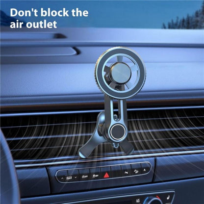 V005 360 Degree Rotatable Air Vent Holder Bracket Compatible With MagSafe Car Phone Mount(Single Hole) - Universal Car Holders by buy2fix | Online Shopping UK | buy2fix