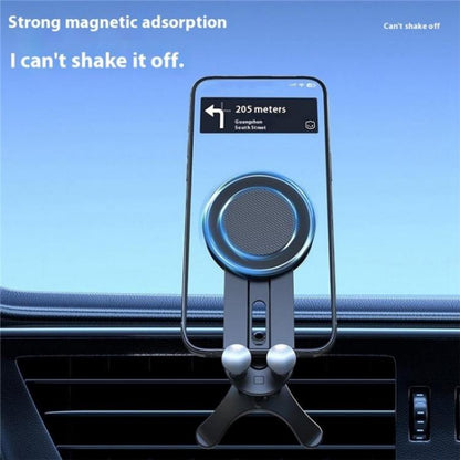 V004 Adjustable Angle Cellphone Bracket Compatible MagSafe Car Phone Holder Air Vent Mount - Universal Car Holders by buy2fix | Online Shopping UK | buy2fix