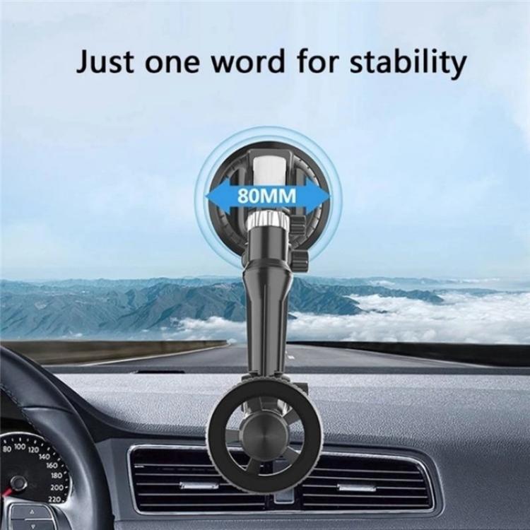 XWJ-JX04 Dashboard Windshield Magnetic Car Mount Suction Cup Base Long Arm Holder(Single Hole) - Universal Car Holders by buy2fix | Online Shopping UK | buy2fix