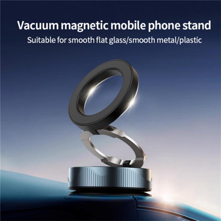 X28 Vacuum Suction Phone Mount 360 Degree Rotating Magnetic Car Phone Holder(Black) - Universal Car Holders by buy2fix | Online Shopping UK | buy2fix