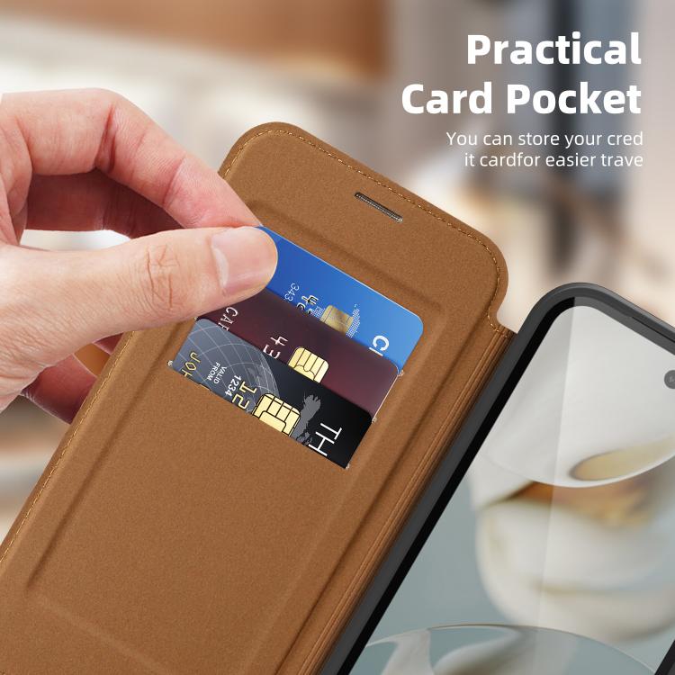 For Google Pixel 10 Pro Linton MagSafe Leather Phone Case(Black) - Google Cases by buy2fix | Online Shopping UK | buy2fix