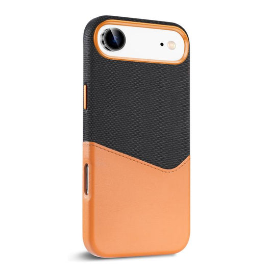 For iPhone 17 Air Kalebol Cloth Textue Stitching Card Slot Magnetic Phone Case(Brown) - iPhone 17 Air Cases by Kalebol | Online Shopping UK | buy2fix