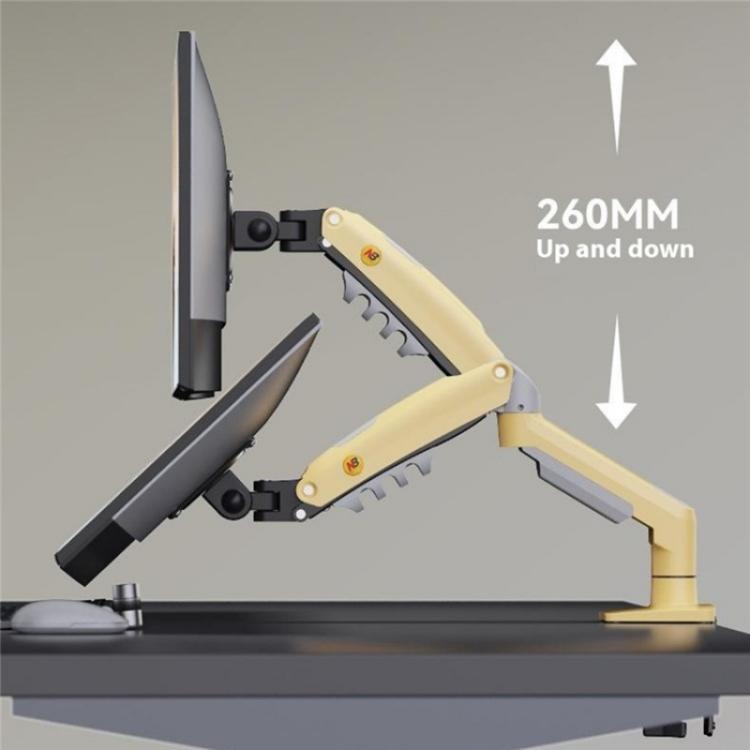 NORTH BAYOU F80 Adjustable Height Monitor Arm 17-30 Inch Displays Desk Mount Stand(Blue) - TV Brackets & Mounts by buy2fix | Online Shopping UK | buy2fix
