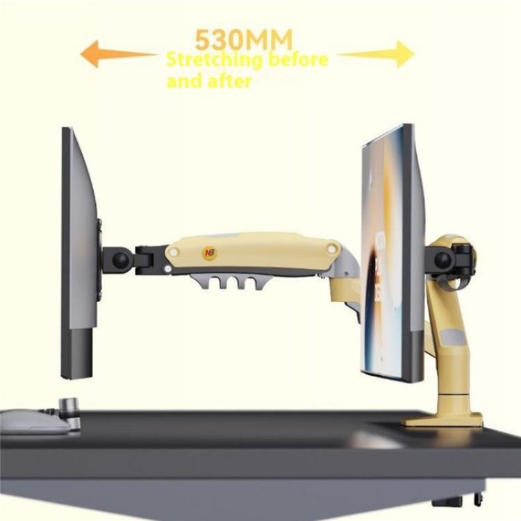 NORTH BAYOU F80 Adjustable Height Monitor Arm 17-30 Inch Displays Desk Mount Stand(Blue) - TV Brackets & Mounts by buy2fix | Online Shopping UK | buy2fix