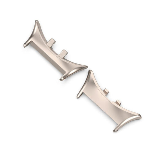 For vivo watch5 1 Pair 20mm 316 Stainless Steel Metal Watch Band Connector(Moonlight White) - Other by buy2fix | Online Shopping UK | buy2fix