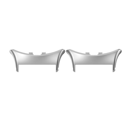 For vivo watch5 1 Pair 20mm 316 Stainless Steel Metal Watch Band Connector(Silver) - Other by buy2fix | Online Shopping UK | buy2fix
