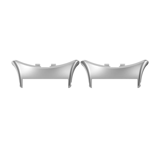 For vivo watch5 1 Pair 20mm 316 Stainless Steel Metal Watch Band Connector(Silver) - Other by buy2fix | Online Shopping UK | buy2fix