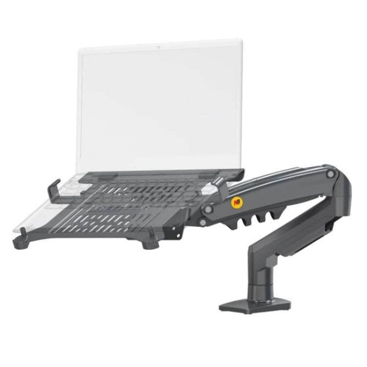NORTH BAYOU F80-FP For 17-30 Inch Laptop Height Adjustable Desktop Mount Bracket(Black) - Laptop Stand by buy2fix | Online Shopping UK | buy2fix