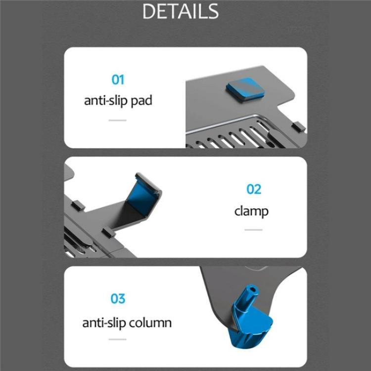 NORTH BAYOU F80-FP For 17-30 Inch Laptop Height Adjustable Desktop Mount Bracket(Black) - Laptop Stand by buy2fix | Online Shopping UK | buy2fix