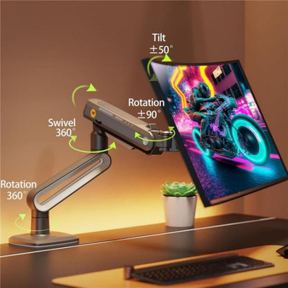 NORTH BAYOU A6 Flat Ultrawide Curved Display Bracket 27-50 Inch Monitors Ergonomic Stand - TV Brackets & Mounts by buy2fix | Online Shopping UK | buy2fix