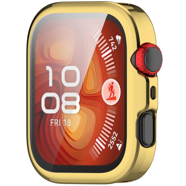 For Huawei Watch Fit 4 Pro Electroplated TPU Full Coverage Watch Protective Case(Gold) - Watch Cases by buy2fix | Online Shopping UK | buy2fix