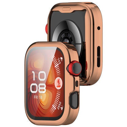 For Huawei Watch Fit 4 Pro Electroplated TPU Full Coverage Watch Protective Case(Rose Gold) - Watch Cases by buy2fix | Online Shopping UK | buy2fix