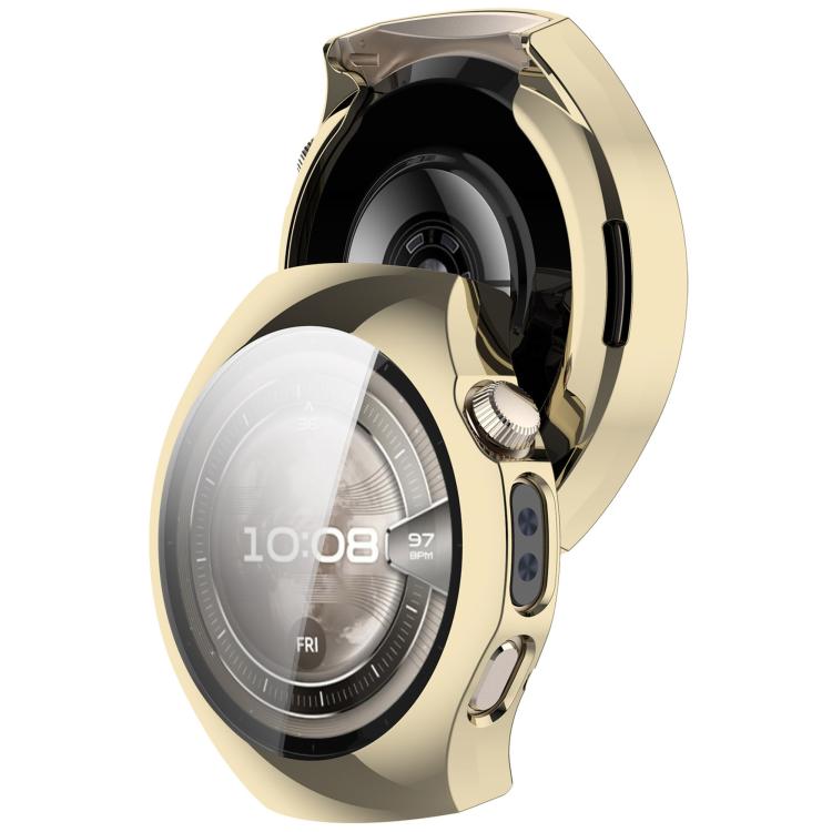 For Huawei Watch 5 42mm Electroplated TPU Full Coverage Watch Protective Case(Light Gold) - Watch Cases by buy2fix | Online Shopping UK | buy2fix