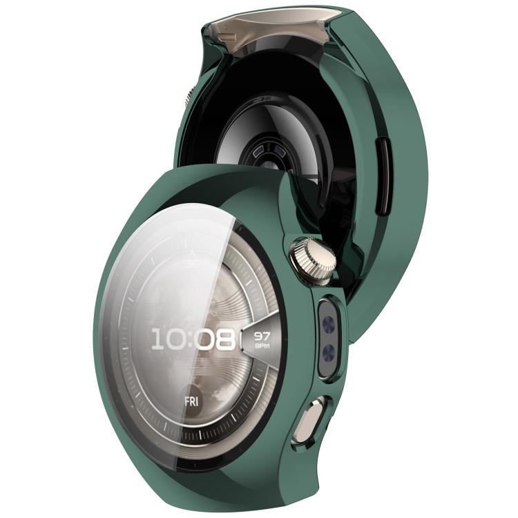 For Huawei Watch 5 42mm Electroplated TPU Full Coverage Watch Protective Case(Green) - Watch Cases by buy2fix | Online Shopping UK | buy2fix