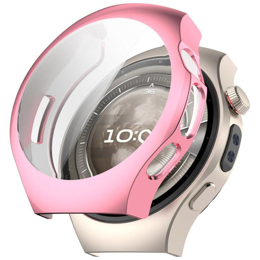 For Huawei Watch 5 42mm Electroplated TPU Full Coverage Watch Protective Case(Pink) - Watch Cases by buy2fix | Online Shopping UK | buy2fix