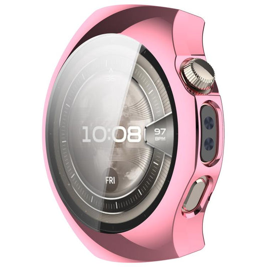 For Huawei Watch 5 42mm Electroplated TPU Full Coverage Watch Protective Case(Pink) - Watch Cases by buy2fix | Online Shopping UK | buy2fix