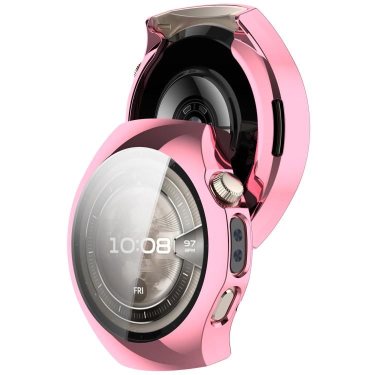 For Huawei Watch 5 42mm Electroplated TPU Full Coverage Watch Protective Case(Pink) - Watch Cases by buy2fix | Online Shopping UK | buy2fix