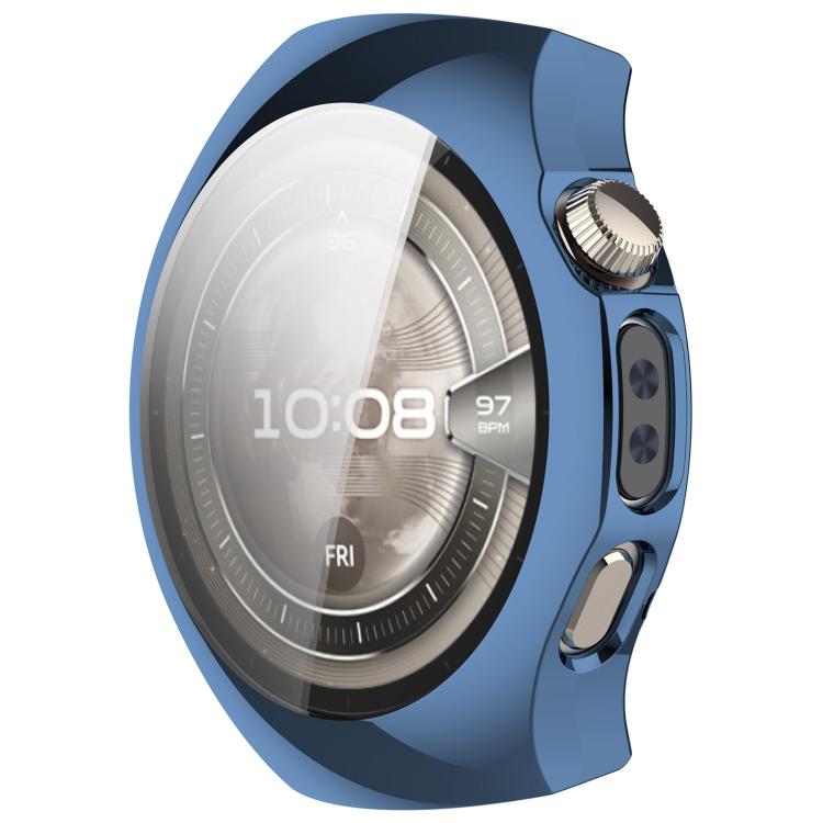 For Huawei Watch 5 42mm Electroplated TPU Full Coverage Watch Protective Case(Blue) - Watch Cases by buy2fix | Online Shopping UK | buy2fix