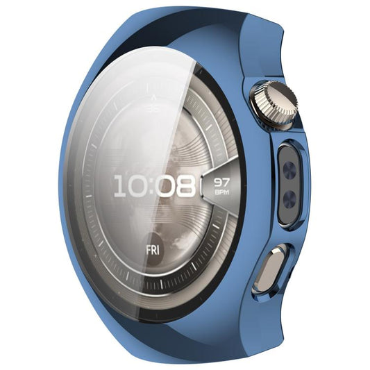 For Huawei Watch 5 42mm Electroplated TPU Full Coverage Watch Protective Case(Blue) - Watch Cases by buy2fix | Online Shopping UK | buy2fix