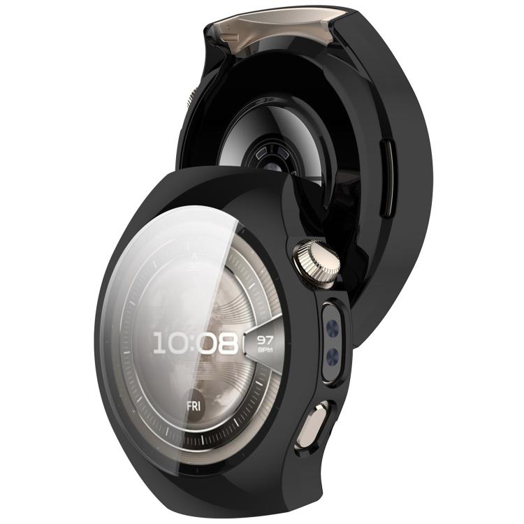 For Huawei Watch 5 42mm Electroplated TPU Full Coverage Watch Protective Case(Black) - Watch Cases by buy2fix | Online Shopping UK | buy2fix