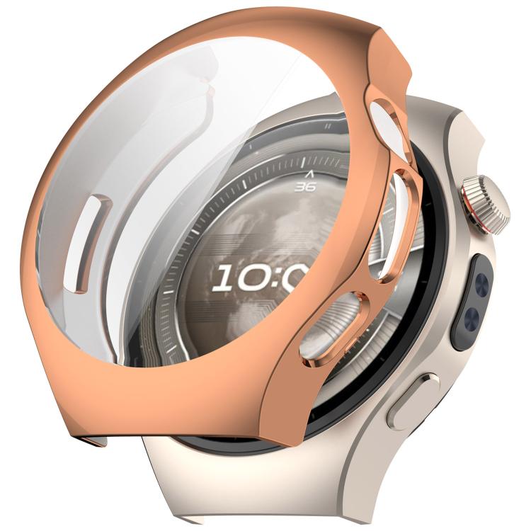 For Huawei Watch 5 42mm Electroplated TPU Full Coverage Watch Protective Case(Rose Gold) - Watch Cases by buy2fix | Online Shopping UK | buy2fix