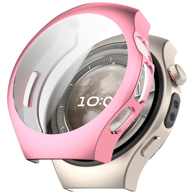 For Huawei Watch 5 46mm Electroplated TPU Full Coverage Watch Protective Case(Pink) - Watch Cases by buy2fix | Online Shopping UK | buy2fix