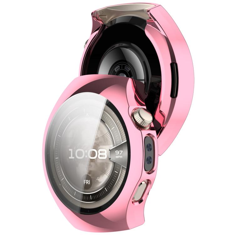 For Huawei Watch 5 46mm Electroplated TPU Full Coverage Watch Protective Case(Pink) - Watch Cases by buy2fix | Online Shopping UK | buy2fix