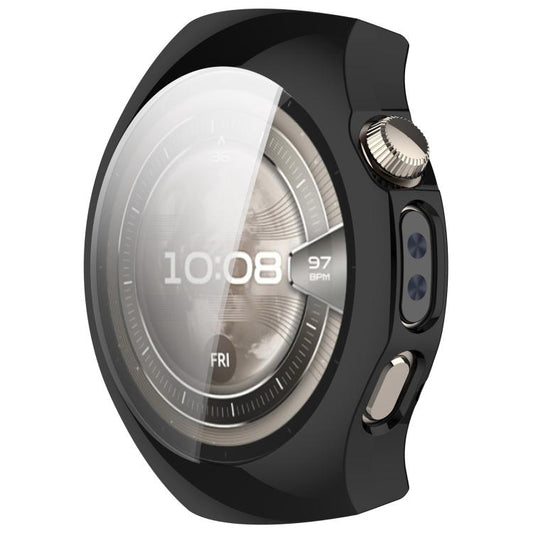 For Huawei Watch 5 46mm Electroplated TPU Full Coverage Watch Protective Case(Black) - Watch Cases by buy2fix | Online Shopping UK | buy2fix