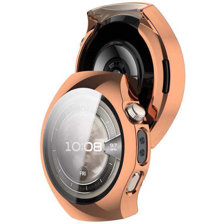 For Huawei Watch 5 46mm Electroplated TPU Full Coverage Watch Protective Case(Rose Gold) - Watch Cases by buy2fix | Online Shopping UK | buy2fix
