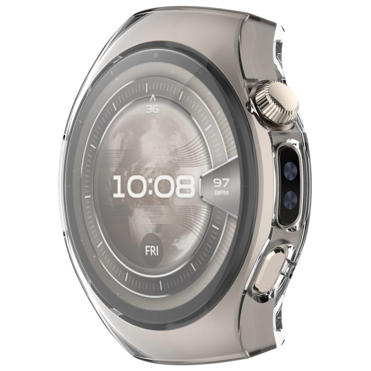 For Huawei Watch 5 46mm Electroplated TPU Full Coverage Watch Protective Case(Transparent) - Watch Cases by buy2fix | Online Shopping UK | buy2fix