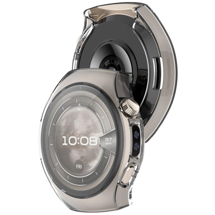 For Huawei Watch 5 46mm Electroplated TPU Full Coverage Watch Protective Case(Transparent) - Watch Cases by buy2fix | Online Shopping UK | buy2fix