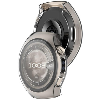 For Huawei Watch 5 46mm Electroplated TPU Full Coverage Watch Protective Case(Transparent) - Watch Cases by buy2fix | Online Shopping UK | buy2fix
