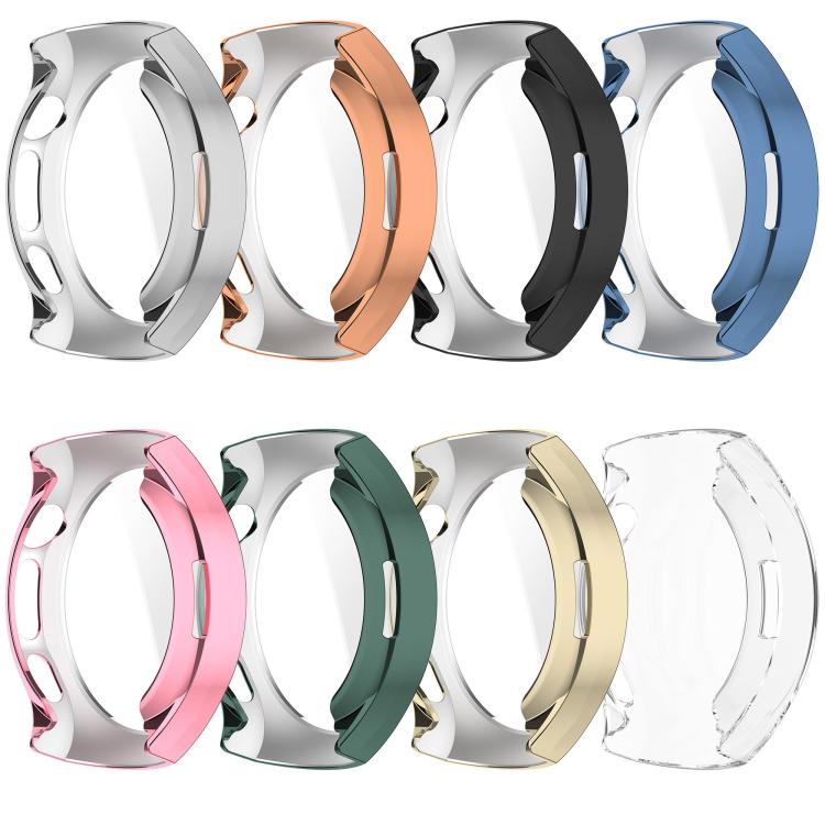 For Huawei Watch 5 42mm Electroplated TPU Full Coverage Watch Protective Case(Blue) - Watch Cases by buy2fix | Online Shopping UK | buy2fix