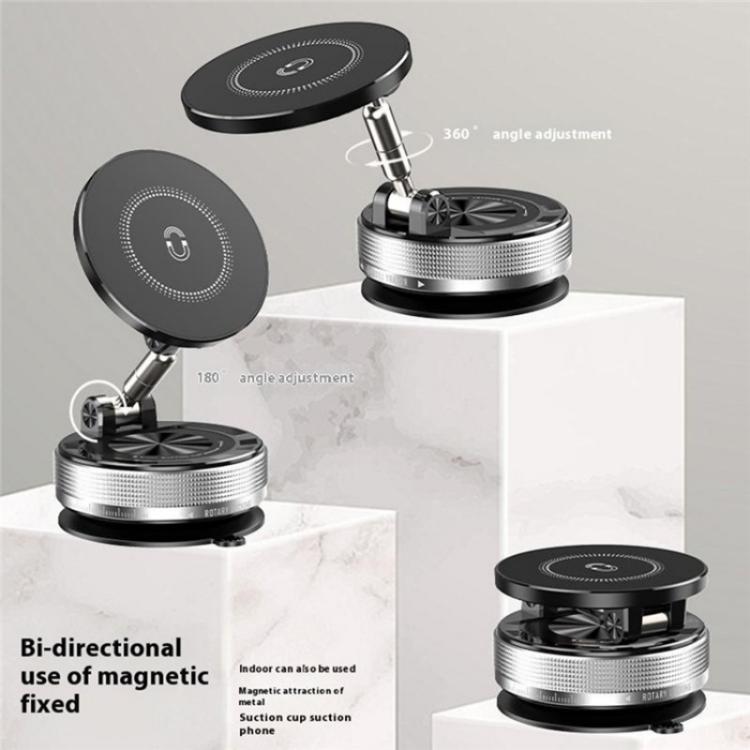SD09 Dashboard Windshield Vacuum Suction Phone Holder Magnetic Car Mount Foldable Stand - Universal Car Holders by buy2fix | Online Shopping UK | buy2fix