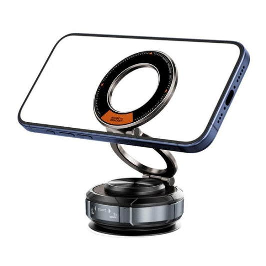 SD07 Magnetic 360 Degree Adjustable Vacuum Suction Phone Holder Car Mount Foldable Stand - Universal Car Holders by buy2fix | Online Shopping UK | buy2fix