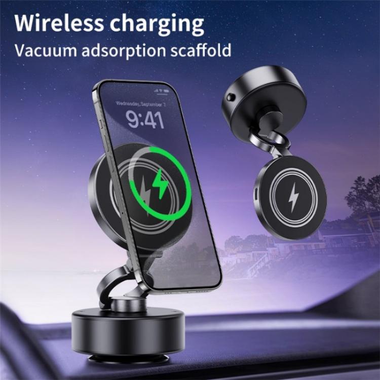 D1 15W Wireless Charging Electric Vacuum Suction Multi  Angle Rotating Car Phone Holder - Wireless Charger Holders by buy2fix | Online Shopping UK | buy2fix