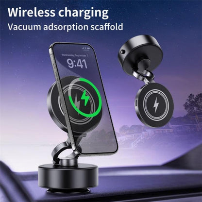 D1 15W Wireless Charging Electric Vacuum Suction Multi  Angle Rotating Car Phone Holder - Wireless Charger Holders by buy2fix | Online Shopping UK | buy2fix