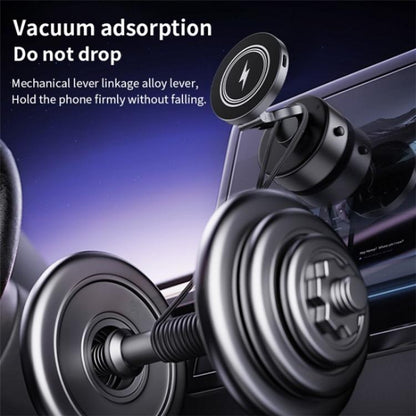 D1 15W Wireless Charging Electric Vacuum Suction Multi  Angle Rotating Car Phone Holder - Wireless Charger Holders by buy2fix | Online Shopping UK | buy2fix