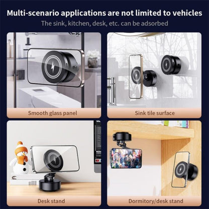 D1 15W Wireless Charging Electric Vacuum Suction Multi  Angle Rotating Car Phone Holder - Wireless Charger Holders by buy2fix | Online Shopping UK | buy2fix
