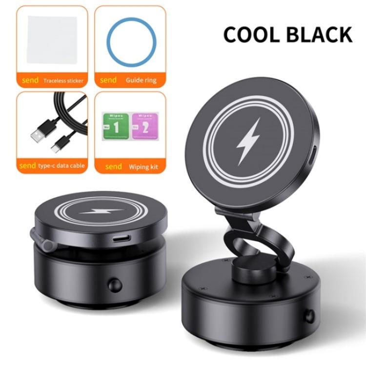 D1 15W Wireless Charging Electric Vacuum Suction Multi  Angle Rotating Car Phone Holder - Wireless Charger Holders by buy2fix | Online Shopping UK | buy2fix