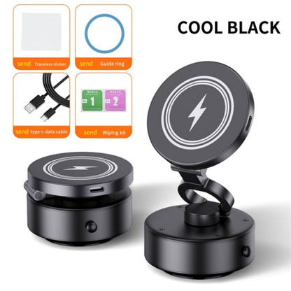 D1 15W Wireless Charging Electric Vacuum Suction Multi  Angle Rotating Car Phone Holder - Wireless Charger Holders by buy2fix | Online Shopping UK | buy2fix