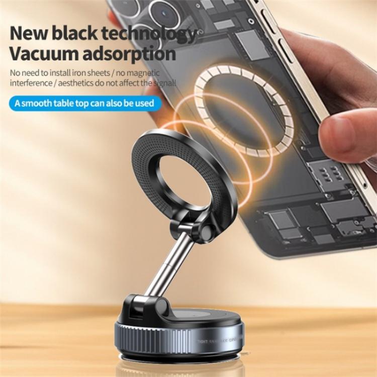 K007 Dashboard Stand 360 Degree Rotation Car Suction Cup Base Magnetic Mount Phone Holder(Black) - Universal Car Holders by buy2fix | Online Shopping UK | buy2fix