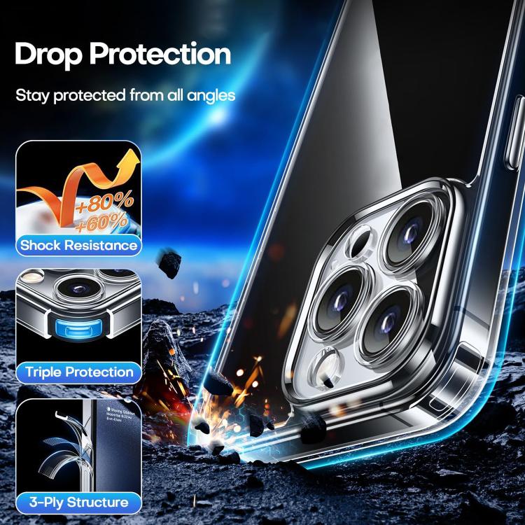 For iPhone 15 Pro Kalebol Highly Transparent PC Hybrid TPU Phone Case - iPhone 15 Pro Cases by Kalebol | Online Shopping UK | buy2fix
