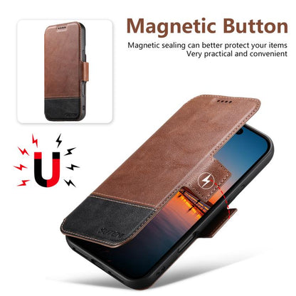 For iPhone 16 Plus Suteni Q06 2-in-1 Multi-function Detachable Wallet MagSafe Phone Case(Brown) - iPhone 16 Plus Cases by Suteni | Online Shopping UK | buy2fix