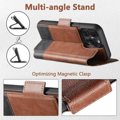 For iPhone 15 Pro Max Suteni Q06 2-in-1 Multi-function Detachable Wallet MagSafe Phone Case(Brown) - iPhone 15 Pro Max Cases by Suteni | Online Shopping UK | buy2fix