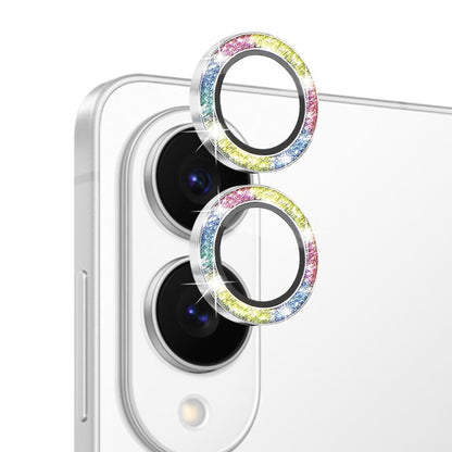For Samsung Galaxy S25 Edge 5G NORTHJO 1 Set Camera Lens Protector Glitter Metal Ring Film(Colorful) - For Samsung by NORTHJO | Online Shopping UK | buy2fix